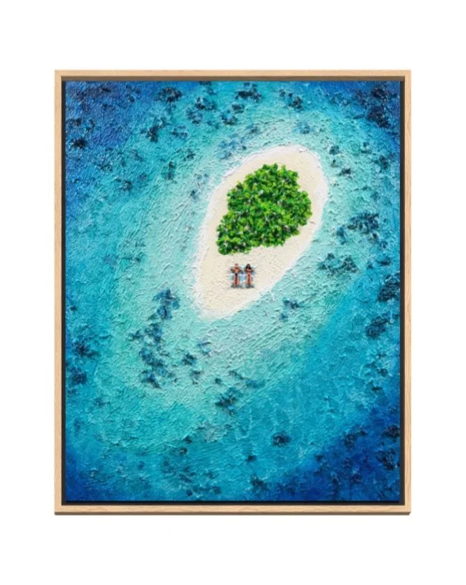 Imagine Being Here 50cm x 40cm