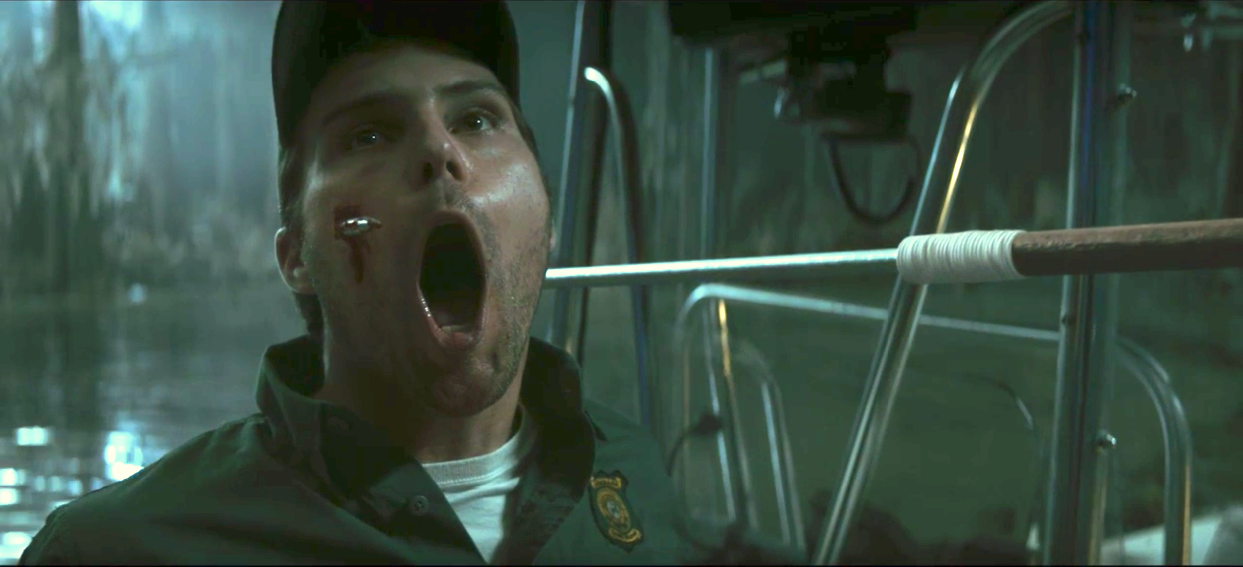Hook to the mouth. That’s gotta hurt.