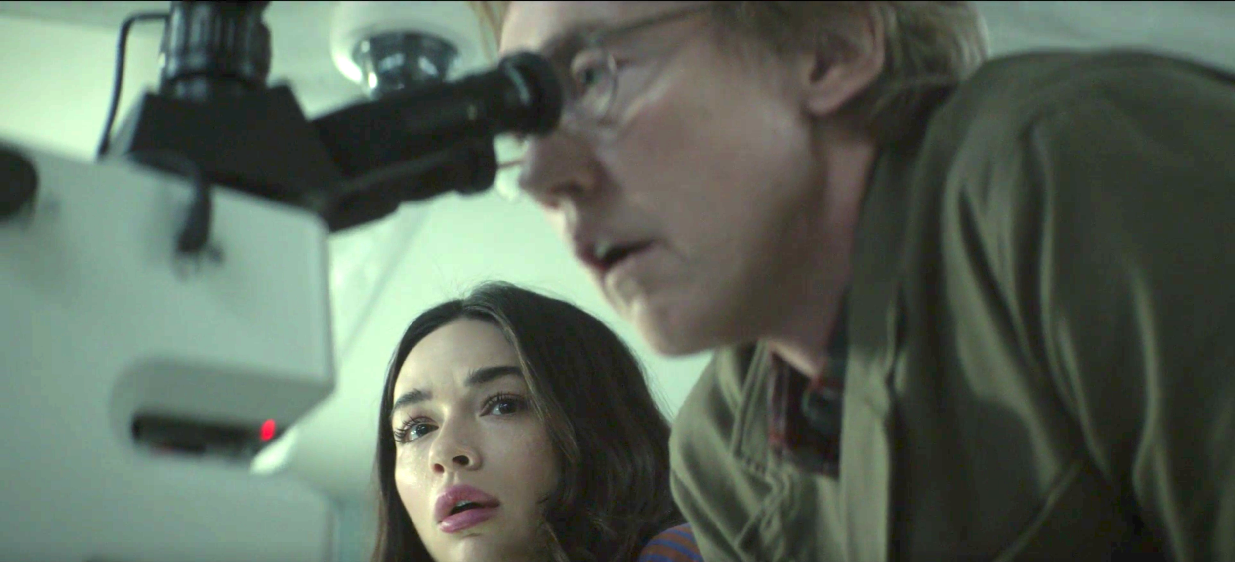 It’s weird seeing Abby and Dr. Woodrue work so closely together this week, what with being on opposite sides and all.