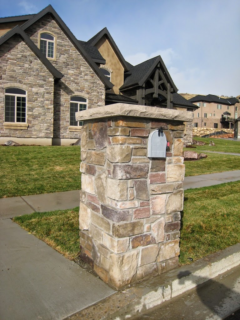 Delightful fake stone mailboxes Products D A Construction
