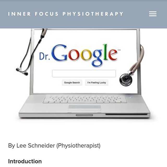 Required reading if you have acute or persistent back pain. Read this before you use Google for help.

This is an excellent article written by @lee_schneider_physio on back pain, and the dangers on relying on Google for help given the sheer volume of