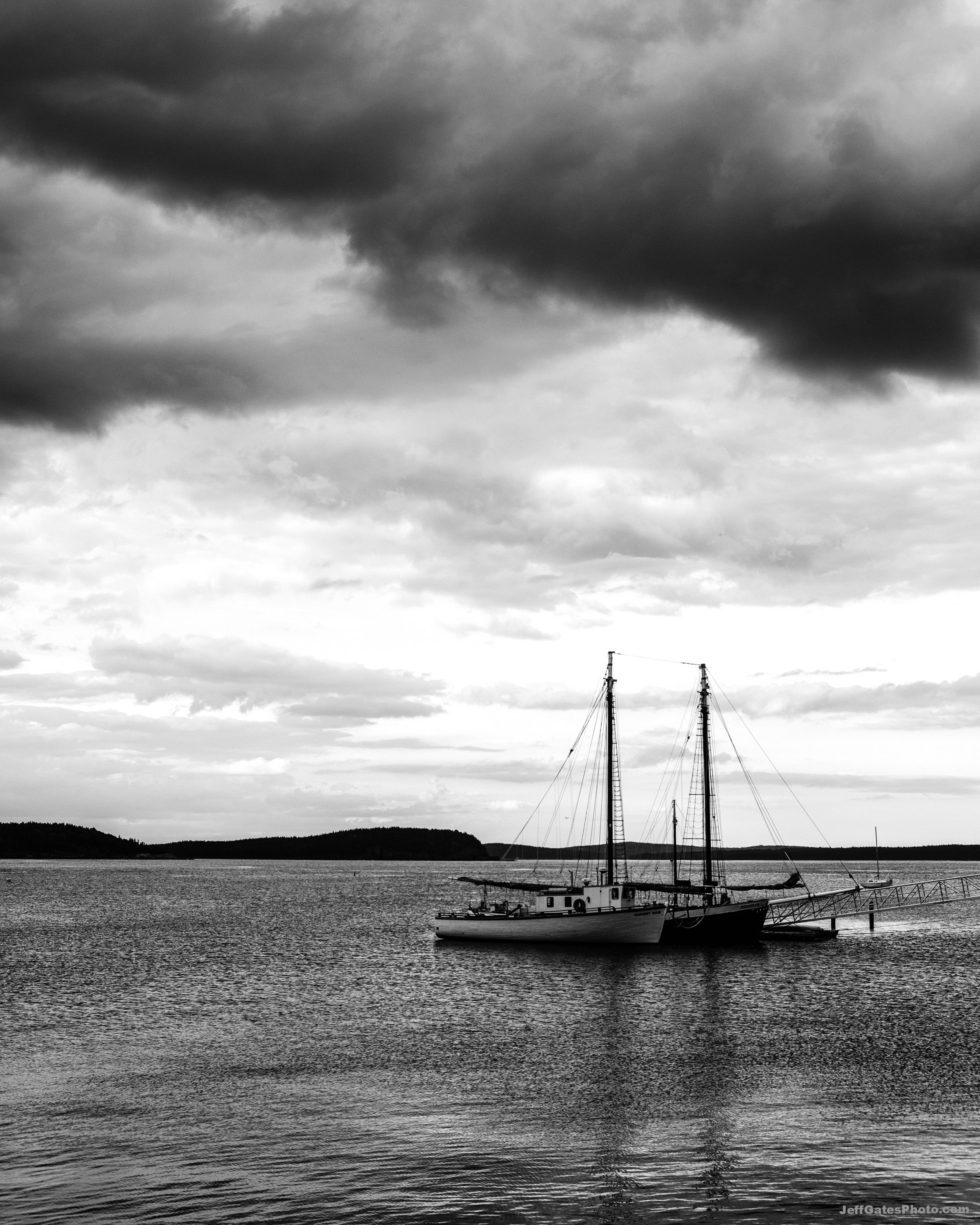 Storm clouds over the Harbor (Bar Harbor, 2016)