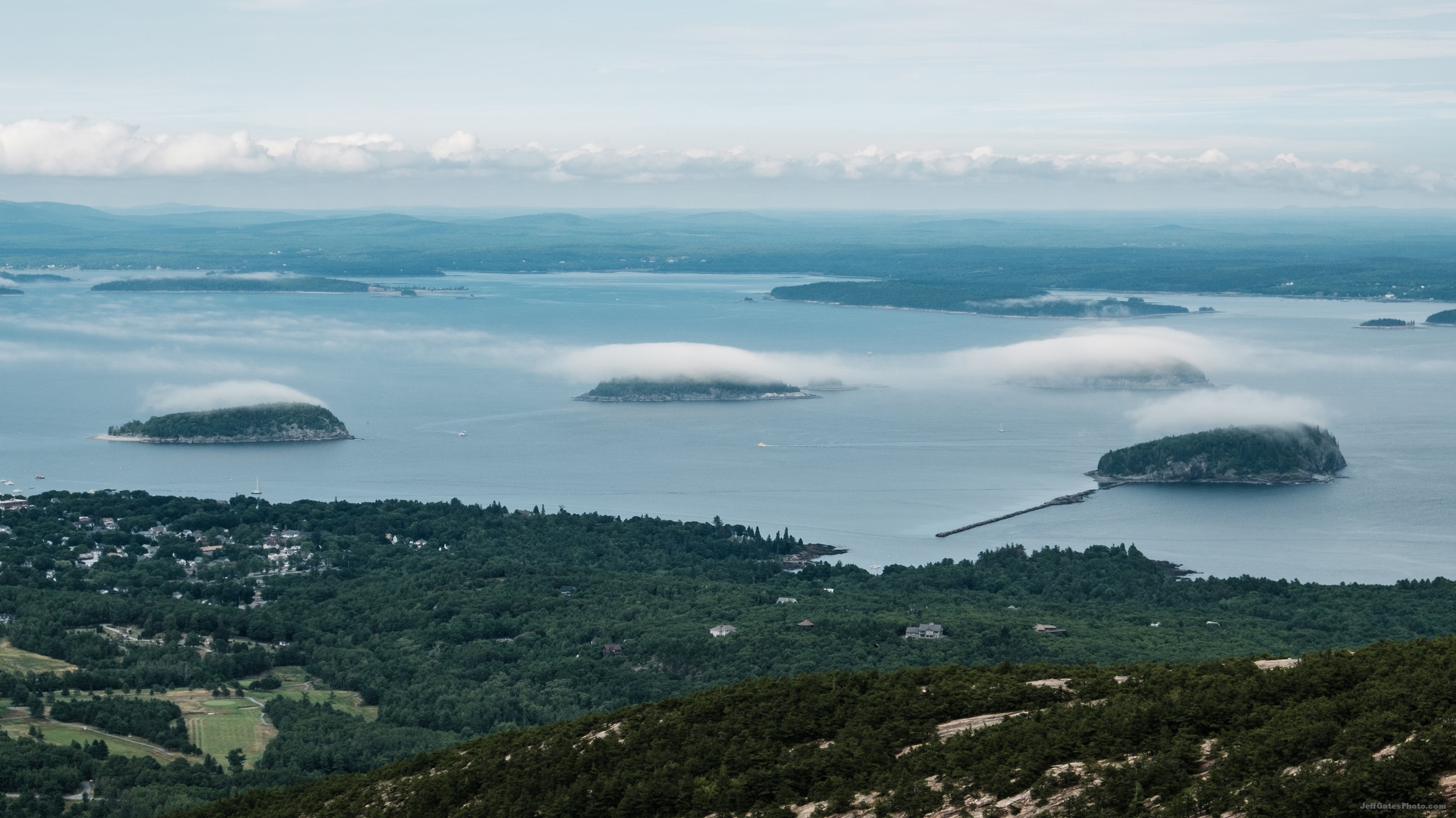 Dollops of Clouds on the Porcupine Islands