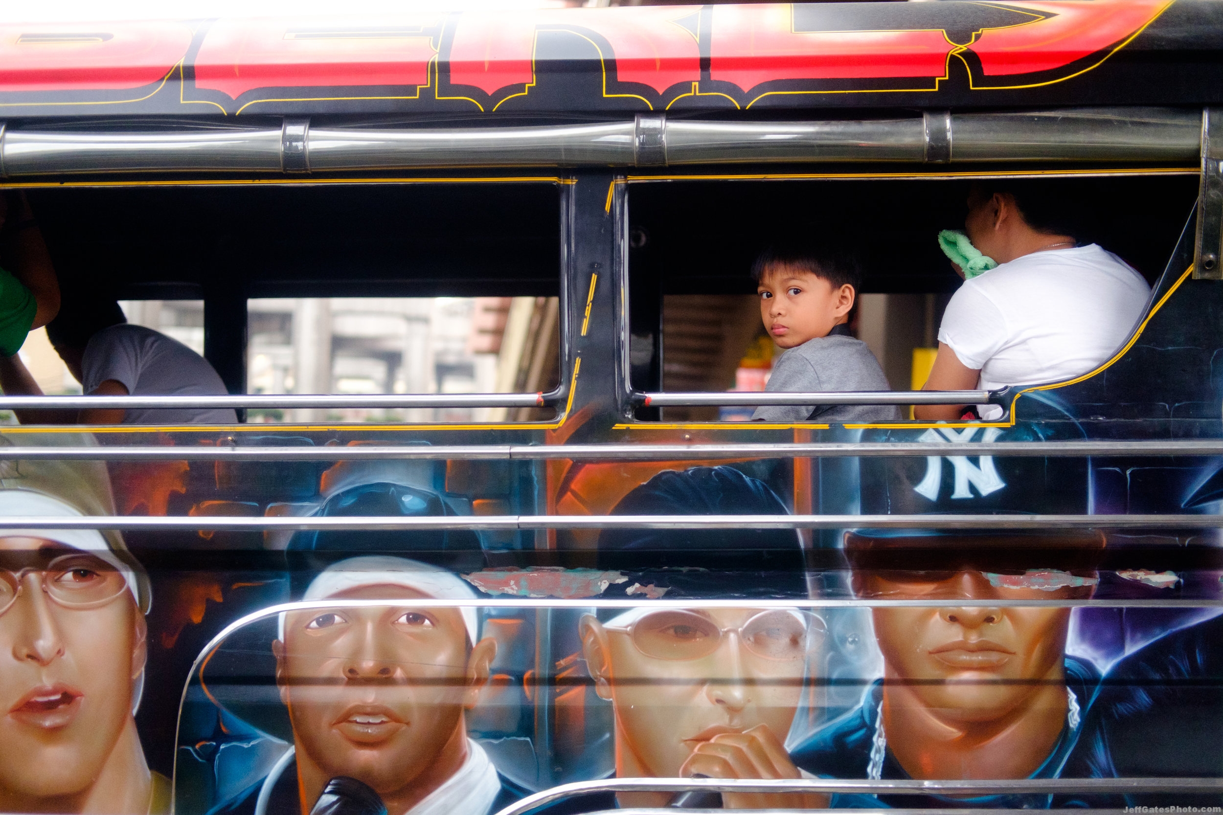 Boy in a Jeepney, Manila
