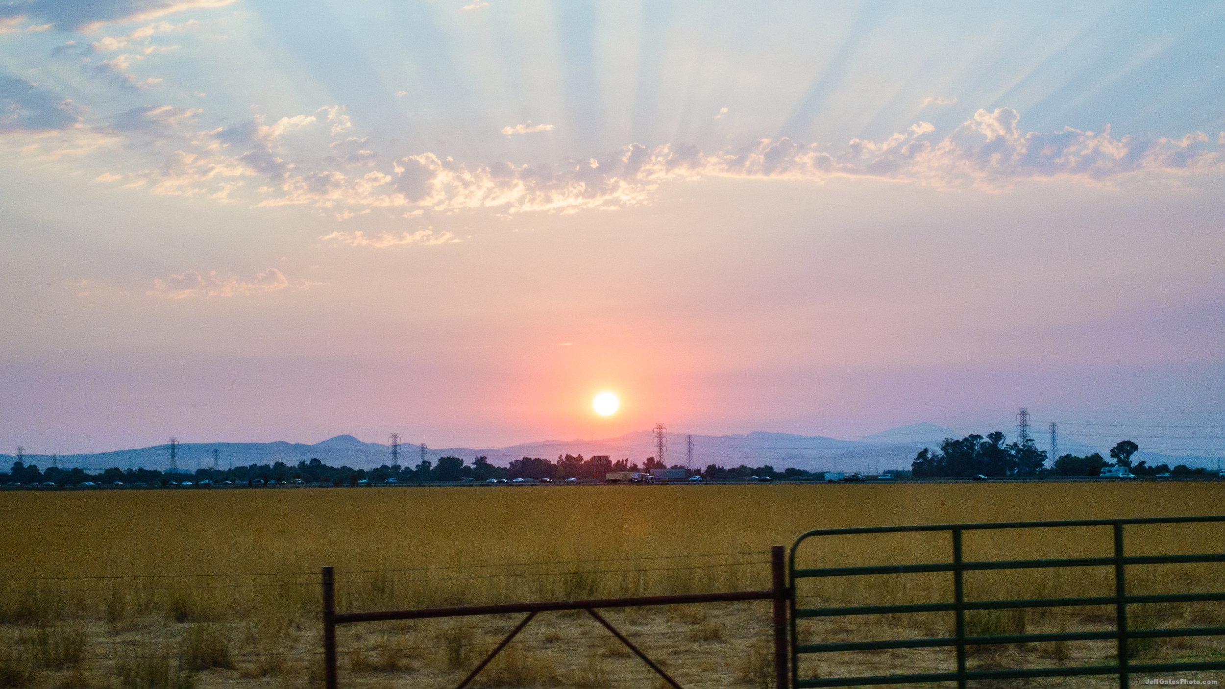 Sunset in Tracy, CA