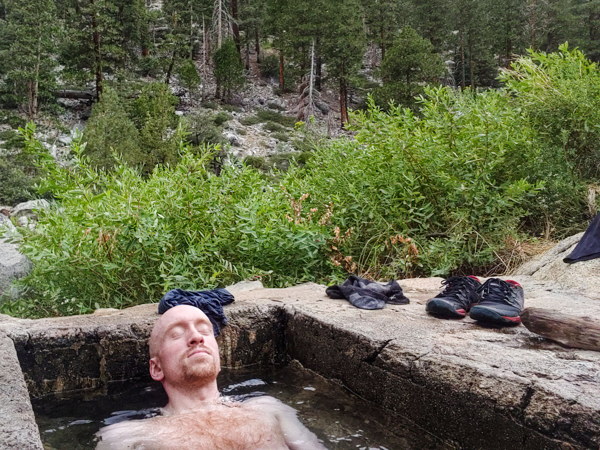 Relaxing in the Hot Springs
