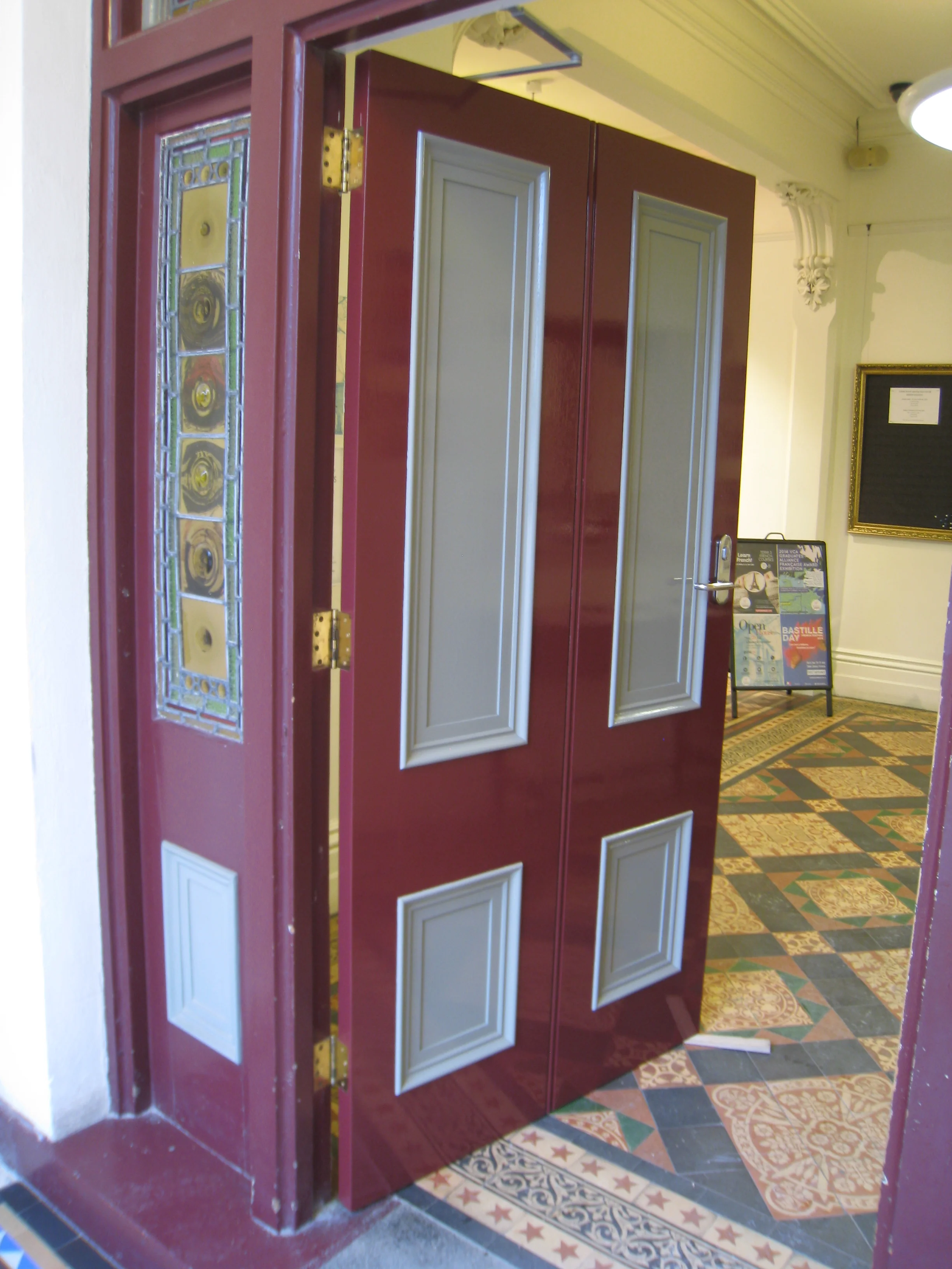 Double margin front entrance door.