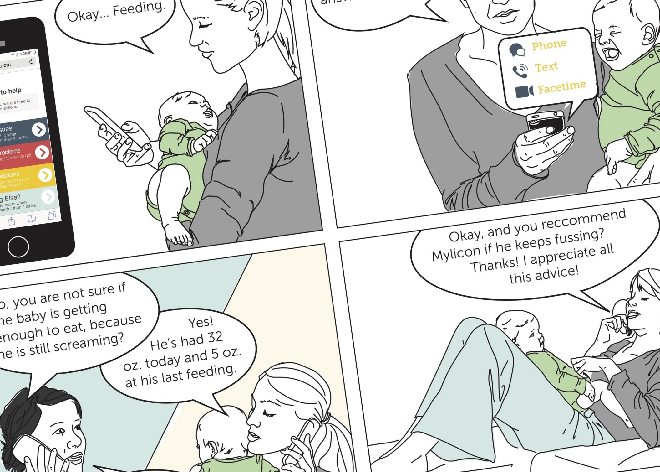 Storyboard and service design by Hannah Beisang