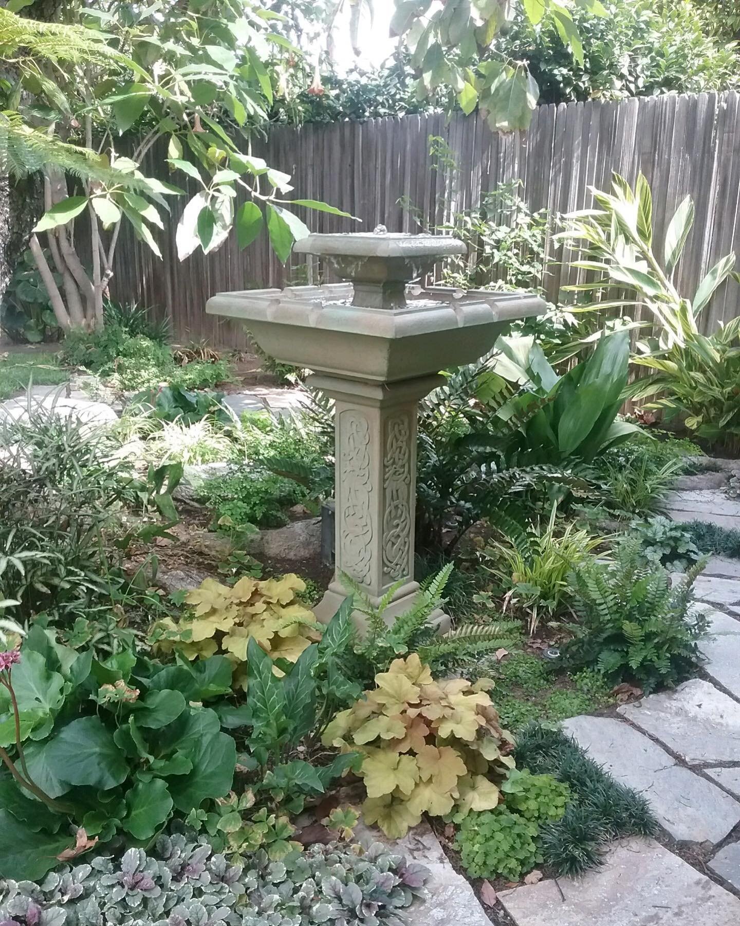 Water features can bring the perfect zen vibe into your garden. Come see us and browse all of our options to bring your outdoor relaxation to the next level. #paradisefountains #waterfeature #fountain #fountains #inlandempire #orangecounty #courtyard