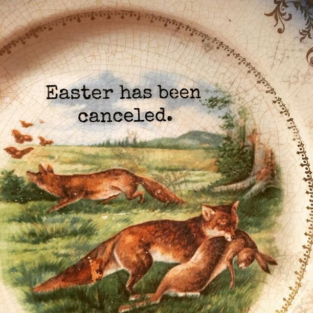 What about the Easter Bunny?! @nattyology #nattyology #easterbunny #cancel2020 #decorativeplates #thriftstorefinds #oldmadenew #oneofakind #shippingavailable