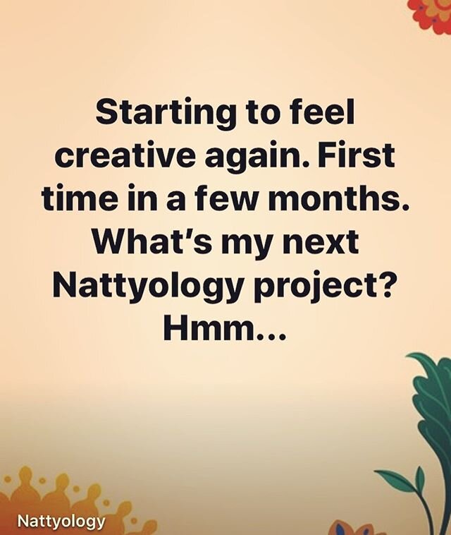 I&rsquo;ve been rather uninspired, but starting to twitch. What&rsquo;s next? Hmmm,...#nattyology #creativeblock #uninspired #startingtotwitch #needtopaint #readytolaugh