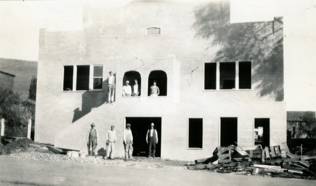 N earing completion of façade addition, 1931. Photo: Ella Jorgensen; courtesy Tomales Regional History Center.