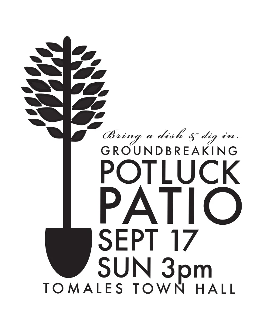 The Patio Potluck: a symbolic ground breaking of Rejuvenation's Phase One and a communication of ideas