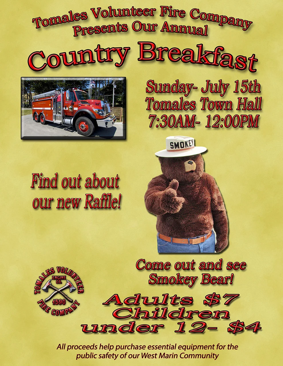 Tomales Volunteer Fire Company Country Breakfast