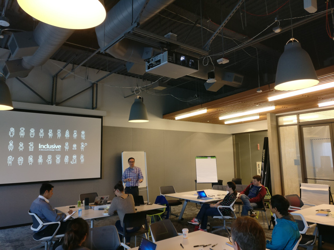 Inclusive design sprint with other members of our team!