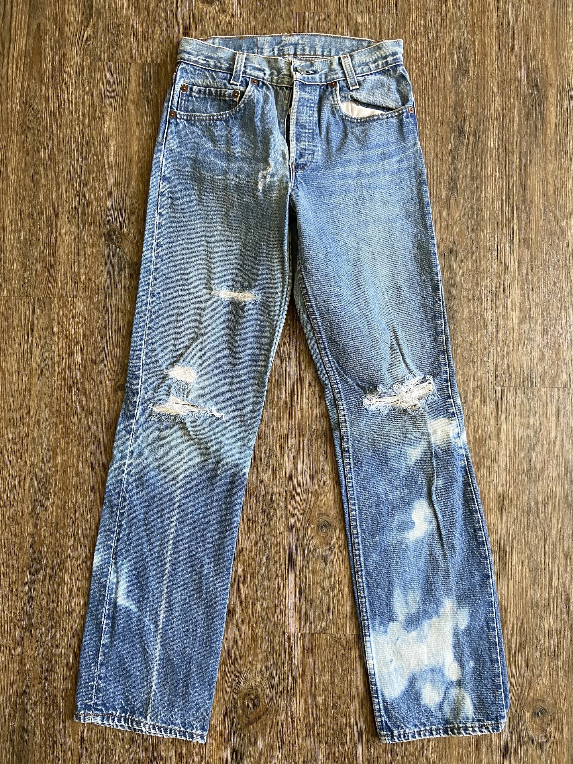 Vintage Levi's Bleached Holy Naturally 