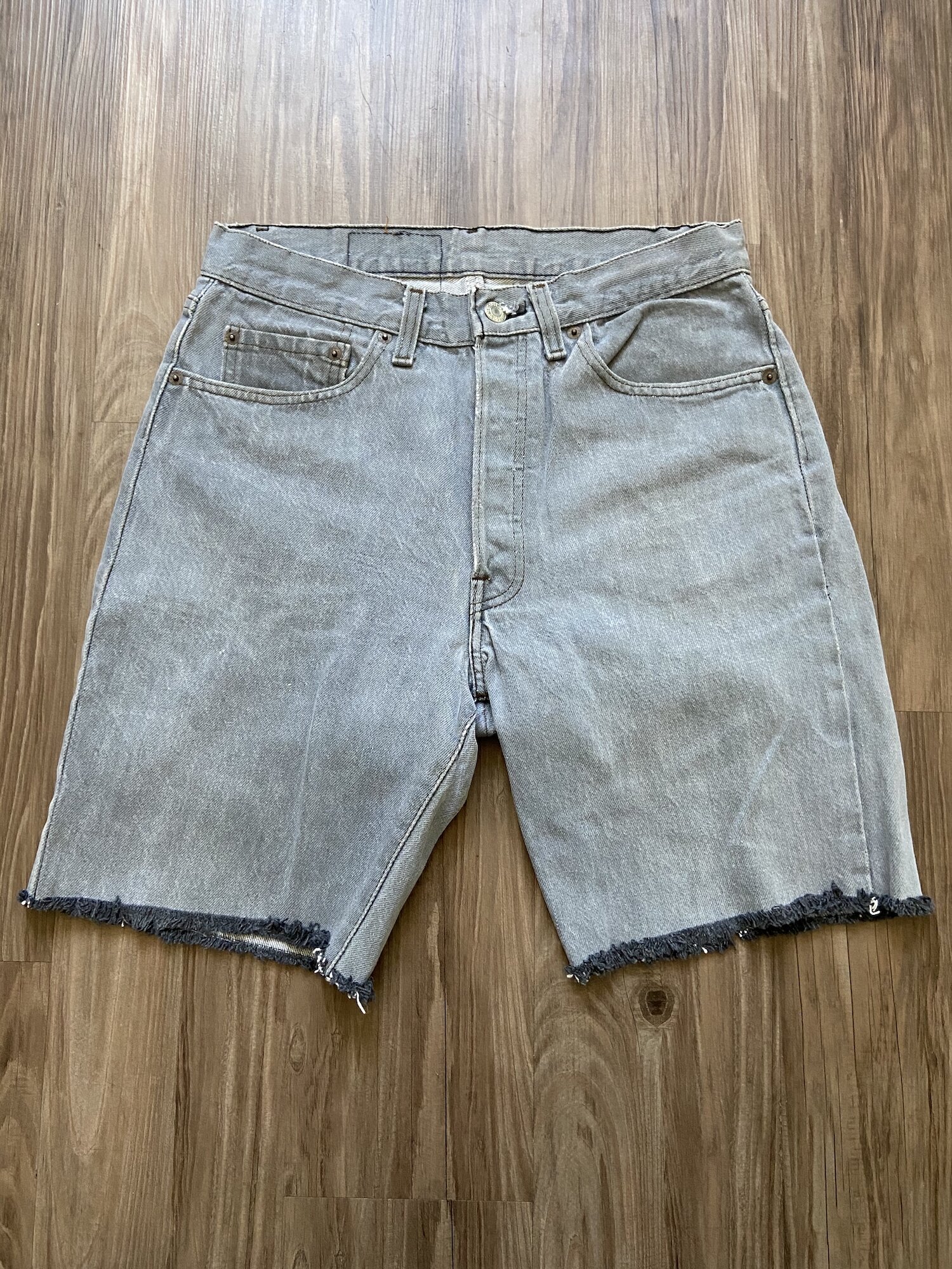 Vintage Levi's Cut Off Denim Bermuda Jean Shorts — DEAD PEOPLE'S SHIT