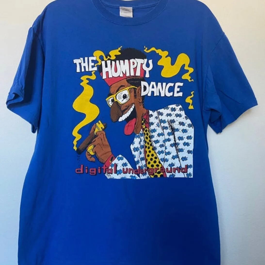 ‼️SOLD‼️ The Humpty Dance Digital Underground Shock G Smoking Cartoon Graphic T-Shirt 💀Shop DeadPeoplesShit.com (link in bio)
