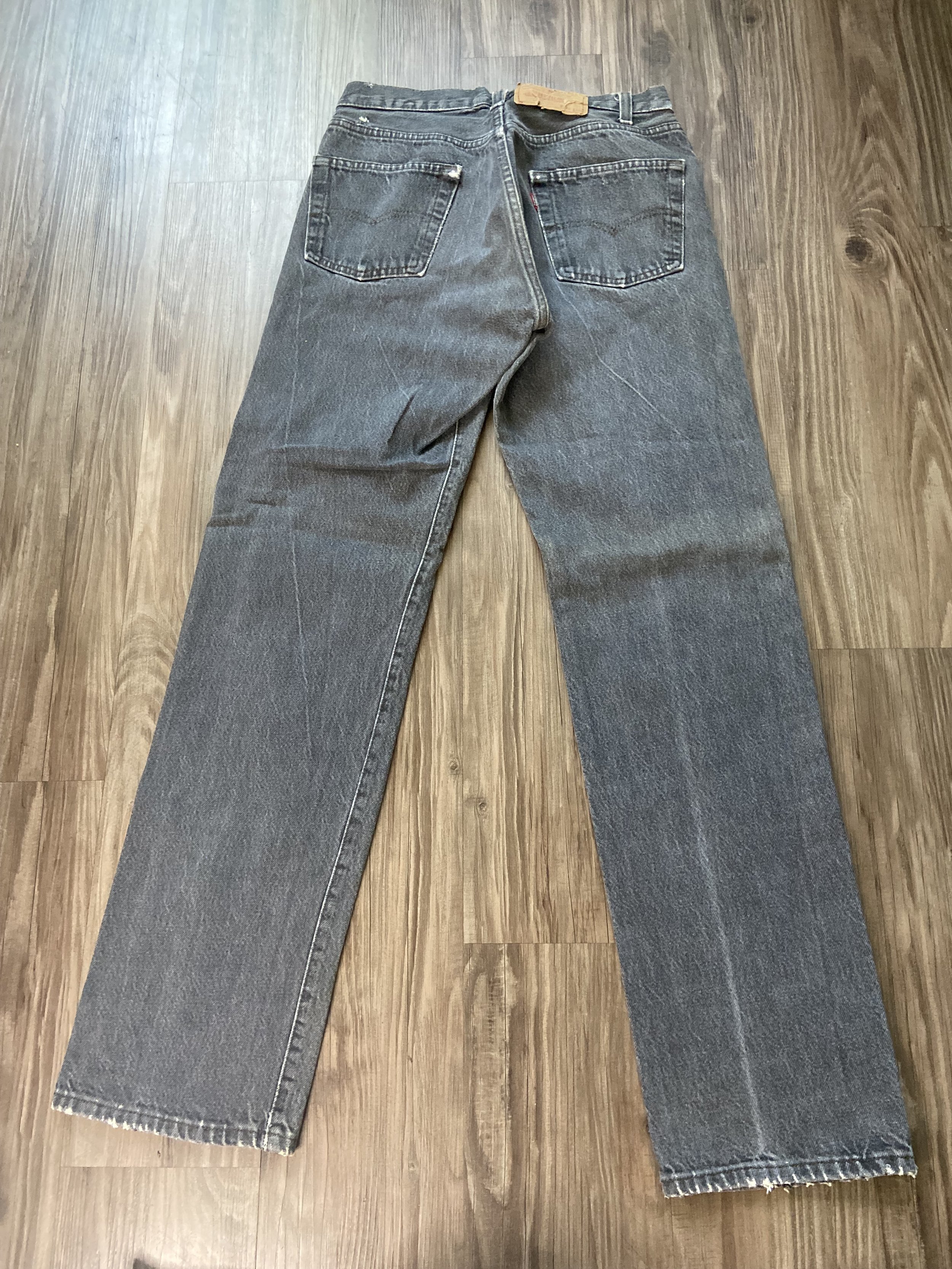 Vintage 501 Faded Black Levi's Denim Jeans — DEAD PEOPLE'S SHIT