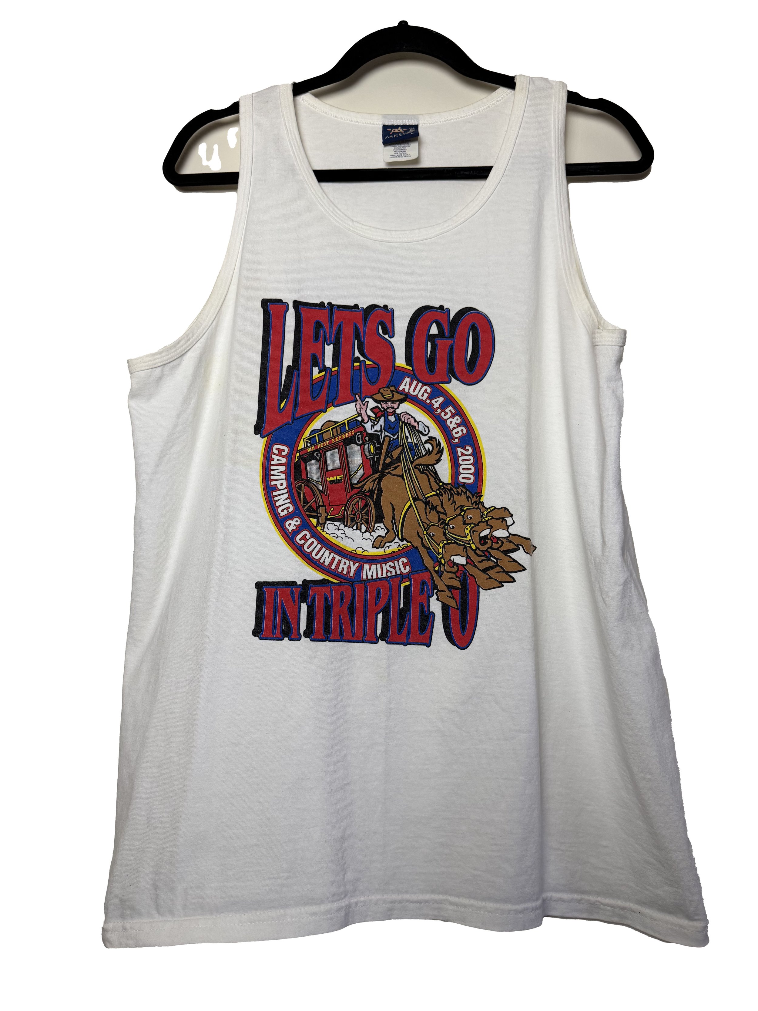 Vintage August 2000's "Let's Go in Triple O" Camping and Country Music Tank