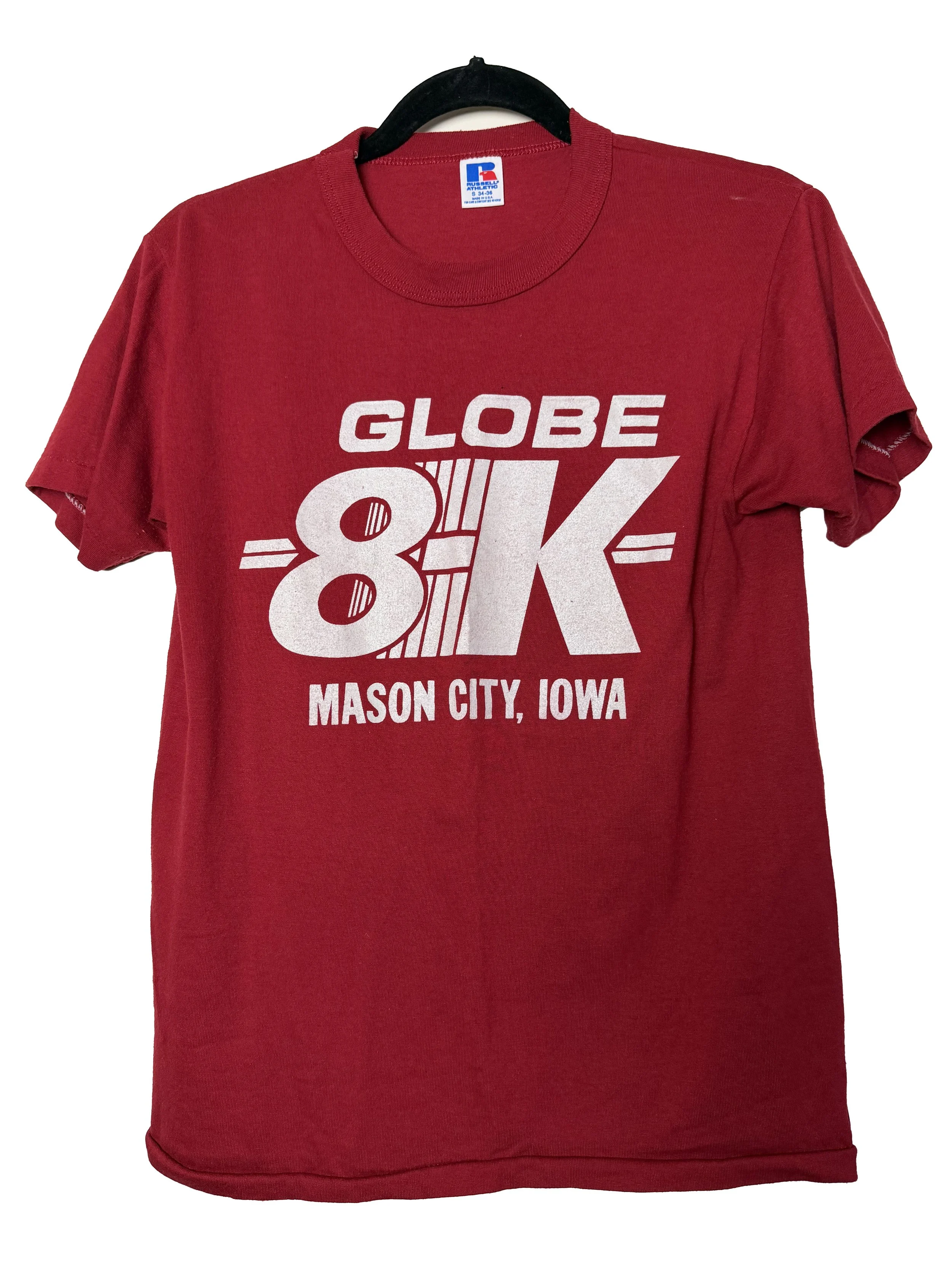Vintage 1980's Russell Athletic Globe 8K - Mason City, Iowa T-Shirt