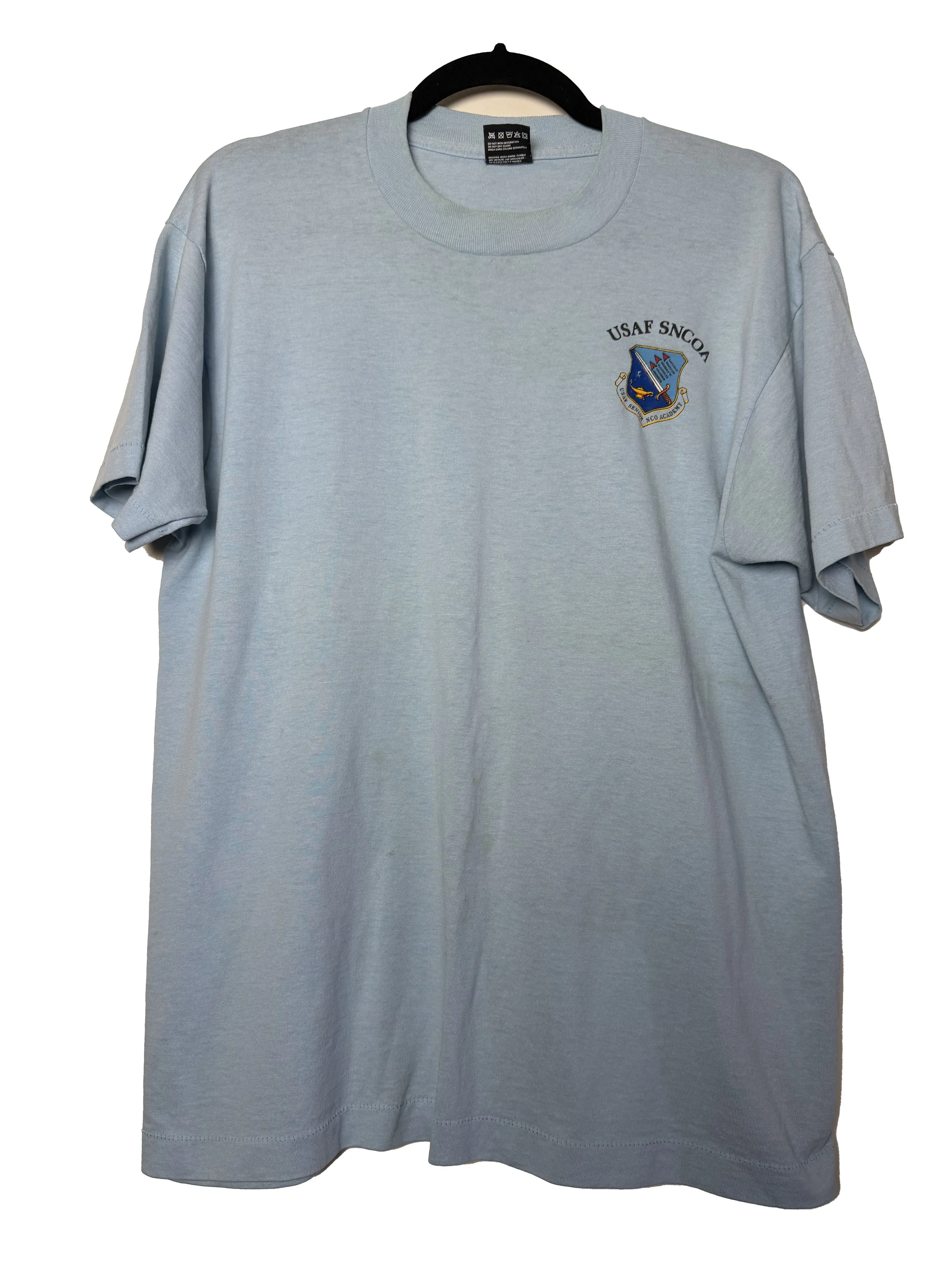 Vintage 1980's-1990's USAF SNCOA United States Air Force Senior Noncommissioned Officer Academy Logo T-Shirt