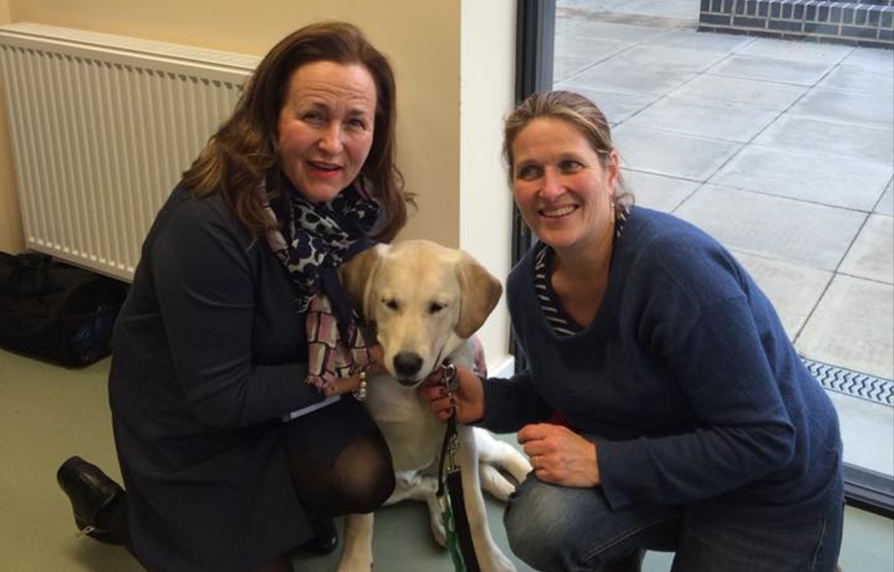 Annie Martin (left), Digby and Helen Townsend (Digby's Socialiser)