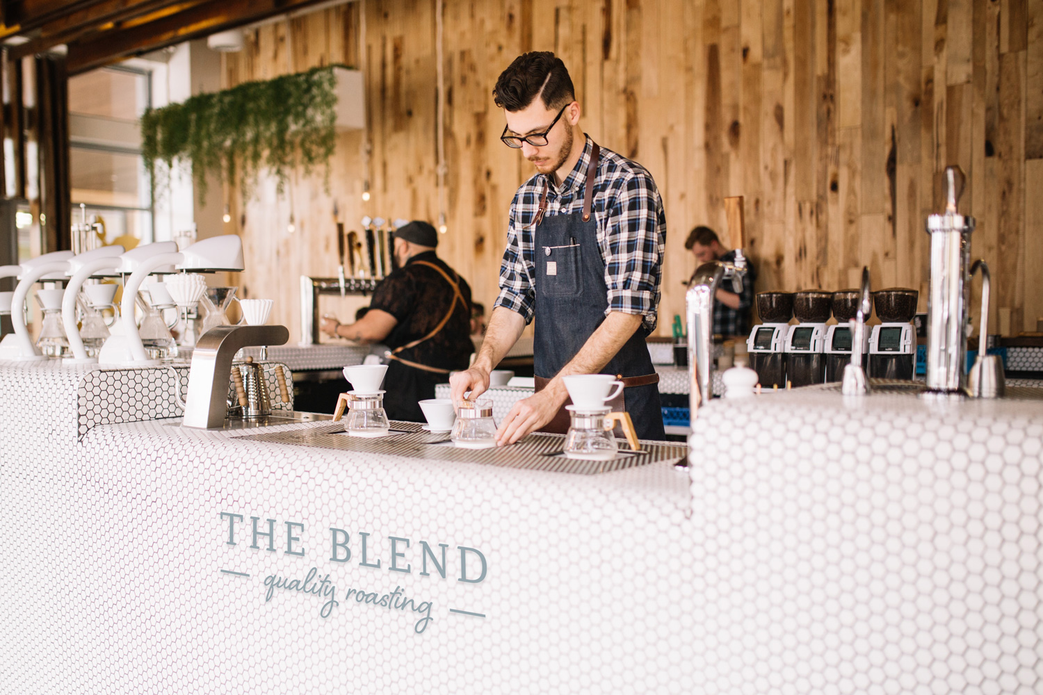 The aim of the brief was to achieve a modern, friendly and local branding identity for suburban coffee roasters, The Blend. With a focus on single origin beans, sourced ethically from all over the world, the brand called for a high quality visual interpretation of the company's ethos and beliefs. The logo and brand elements are universal and easily adaptable across The Blend's wide range of products, including packaging, uniforms, signage, website and corporate stationery. 