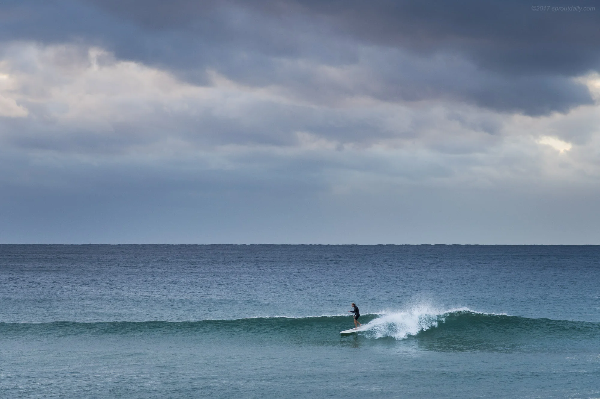 First wave of the day - LITERALLY