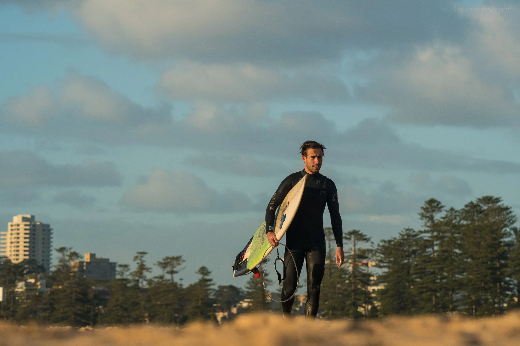 Must be waves - Heath's on his shortboard!