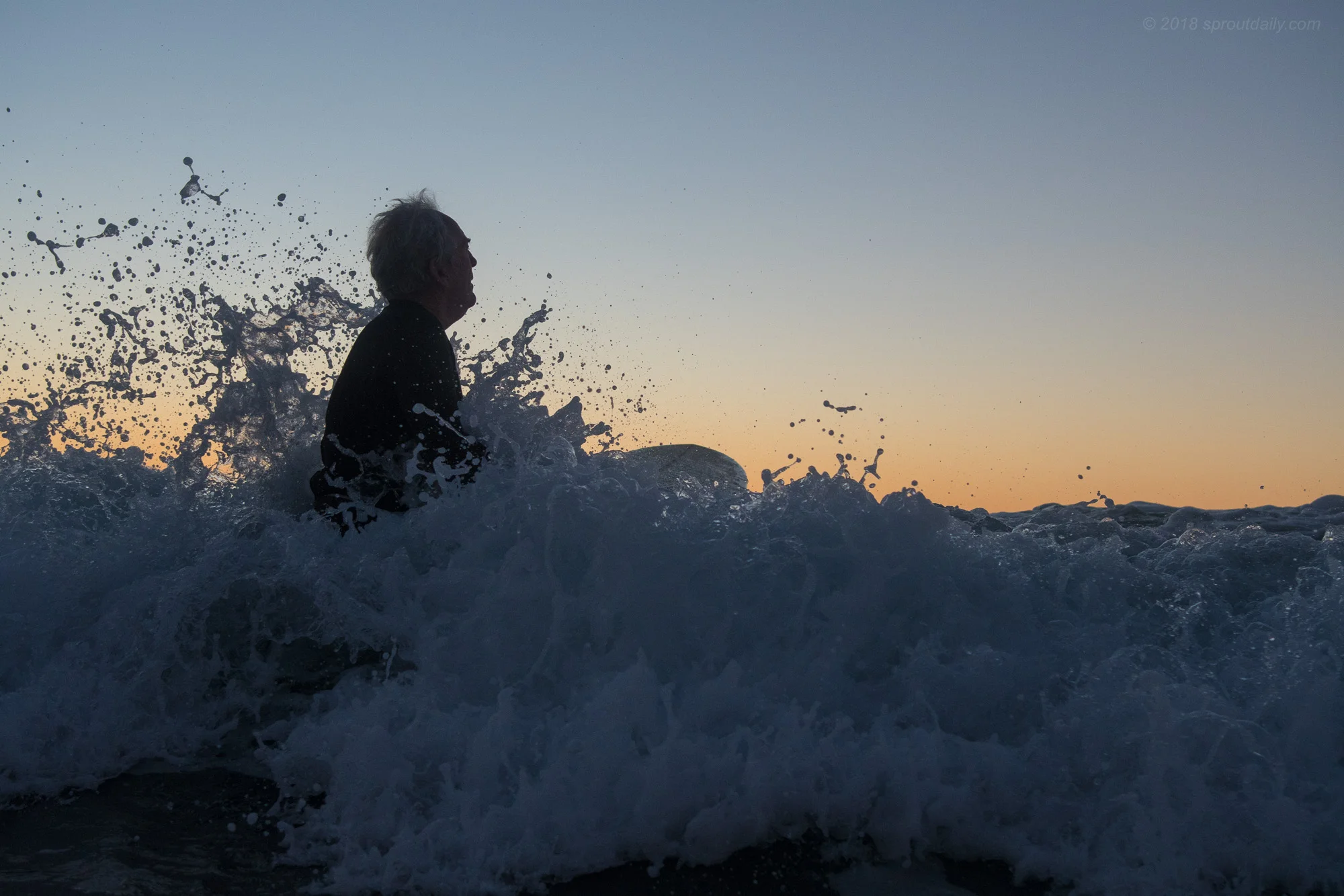 The first splash feeling...