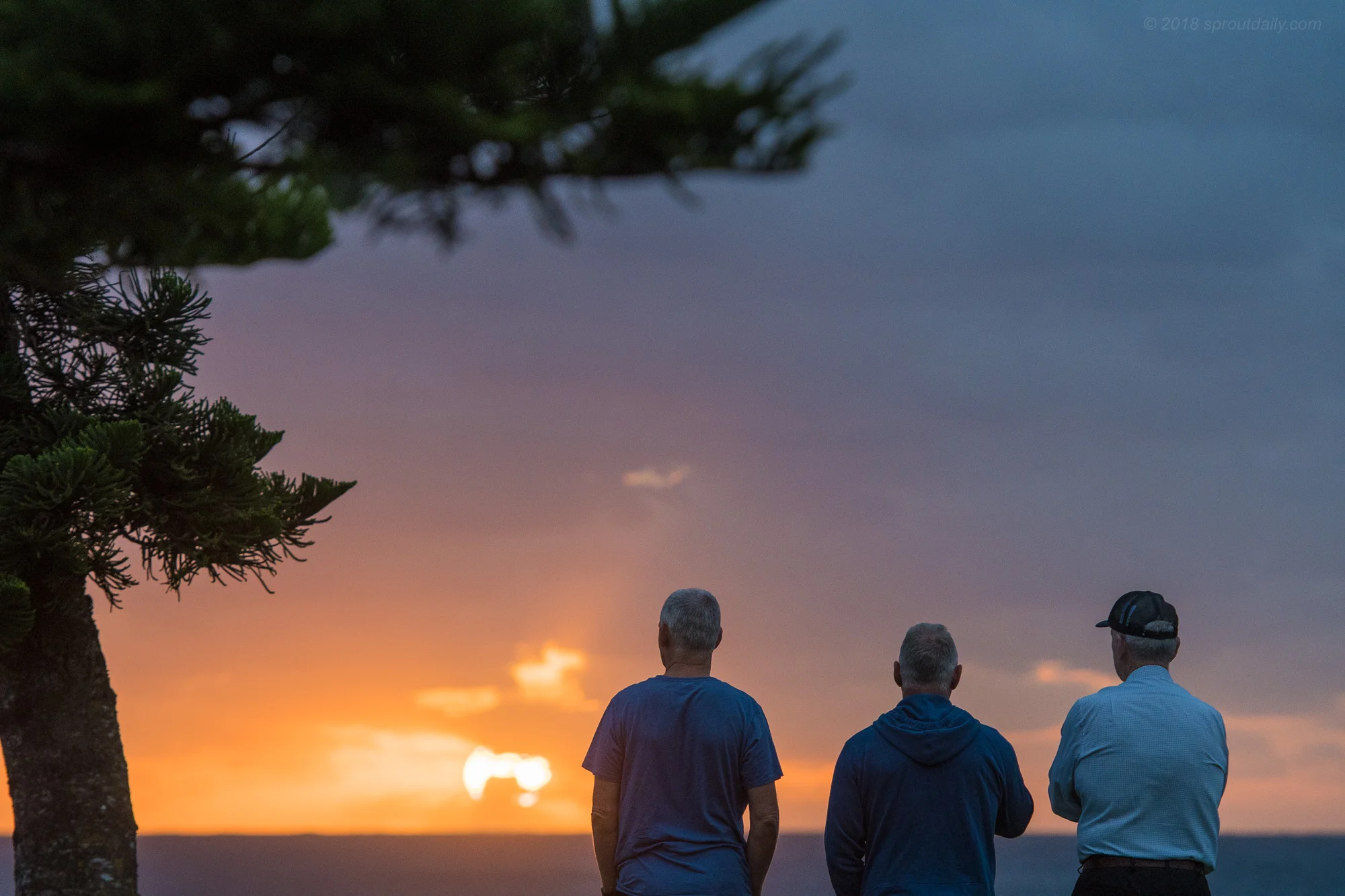 Just three blokes enjoying a Valentines Day sunrise together...