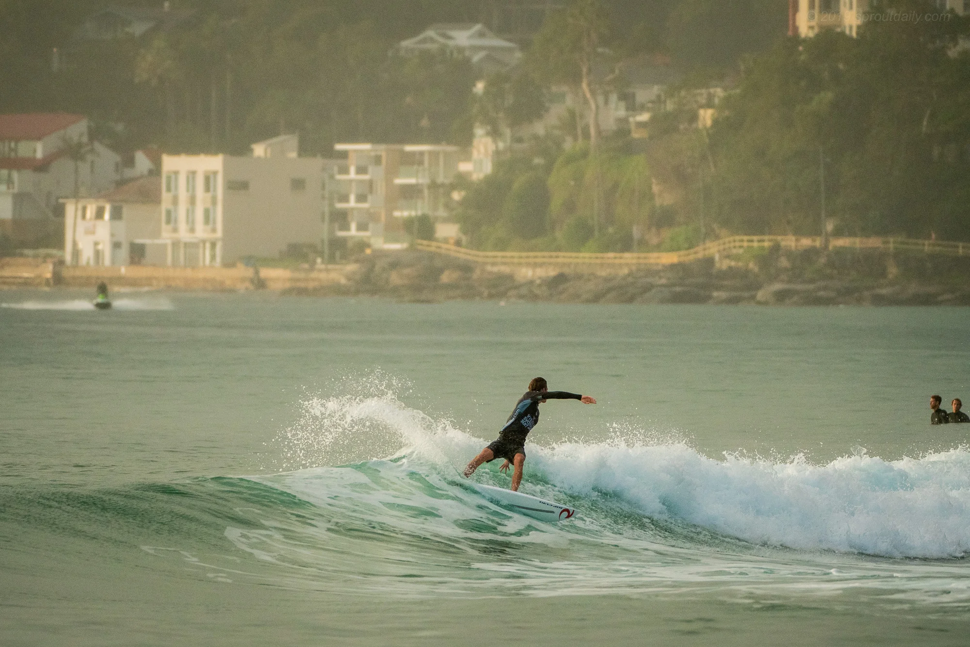 George Pittar flying the flag for North Steyne Boardriders