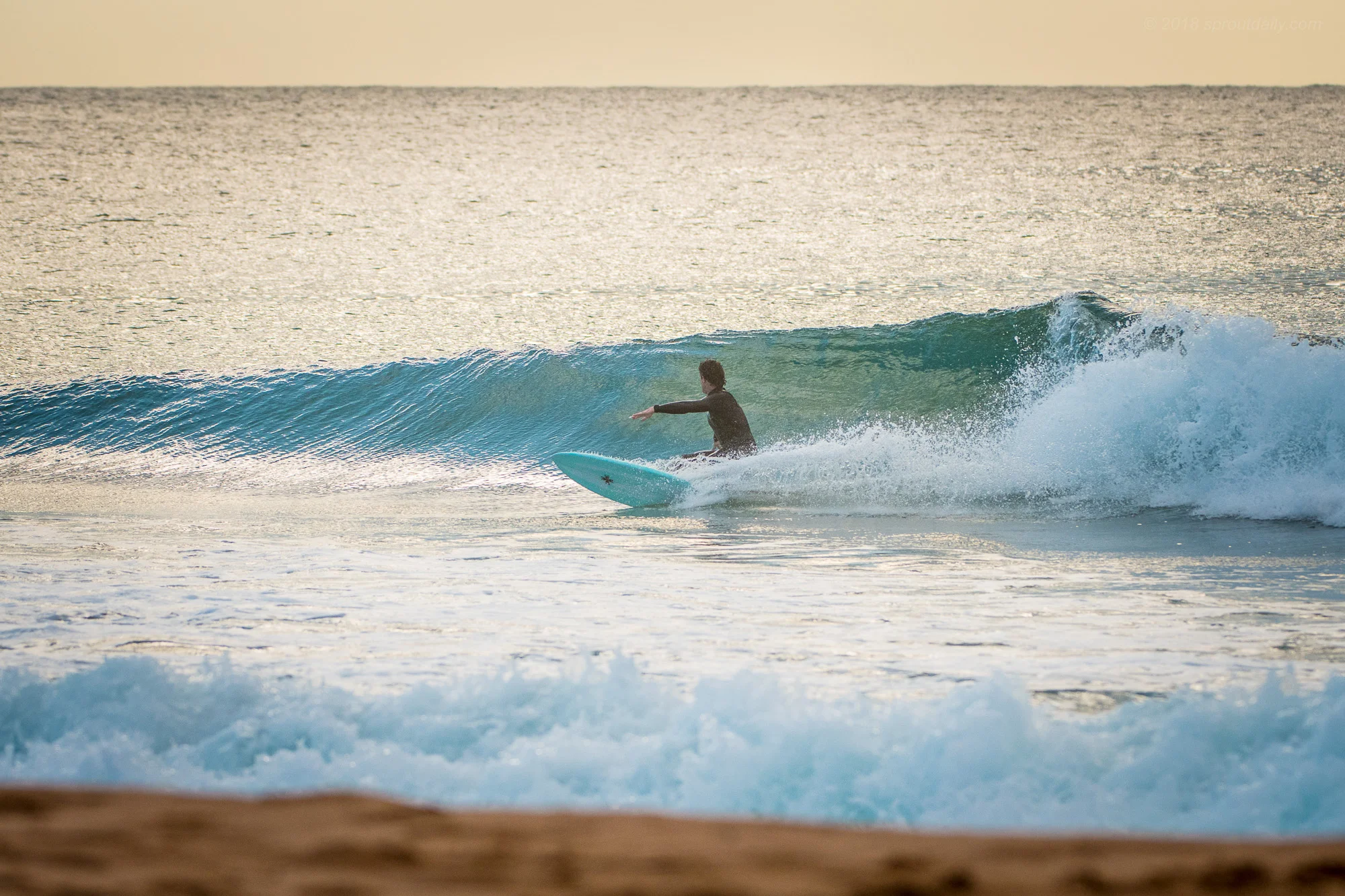 Kye - leg burner of a bottom turn