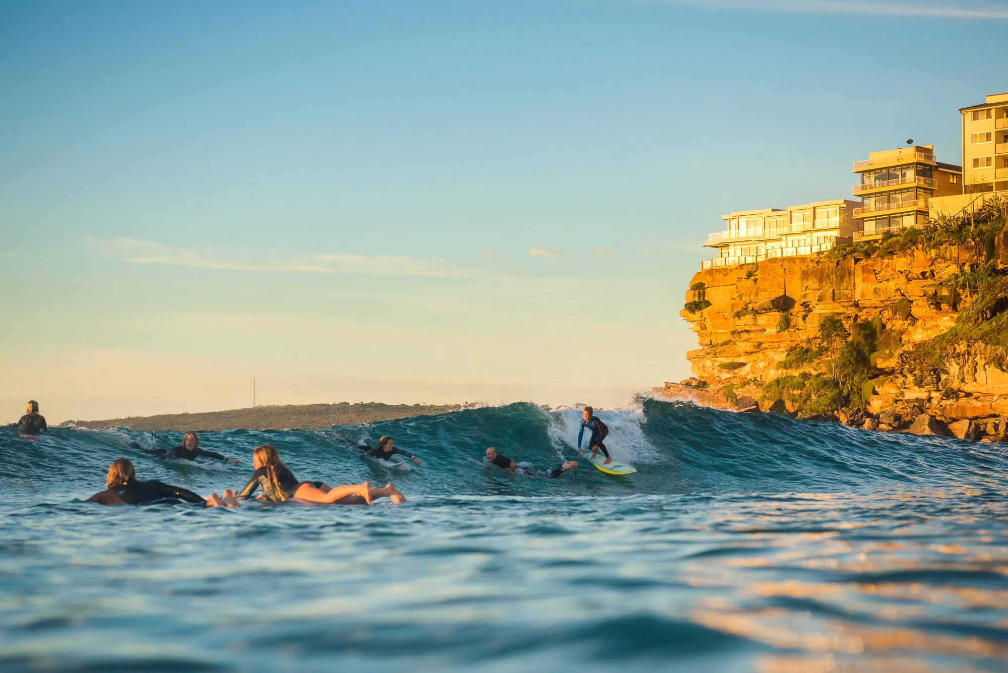 Rolling in on his dad’s single fin