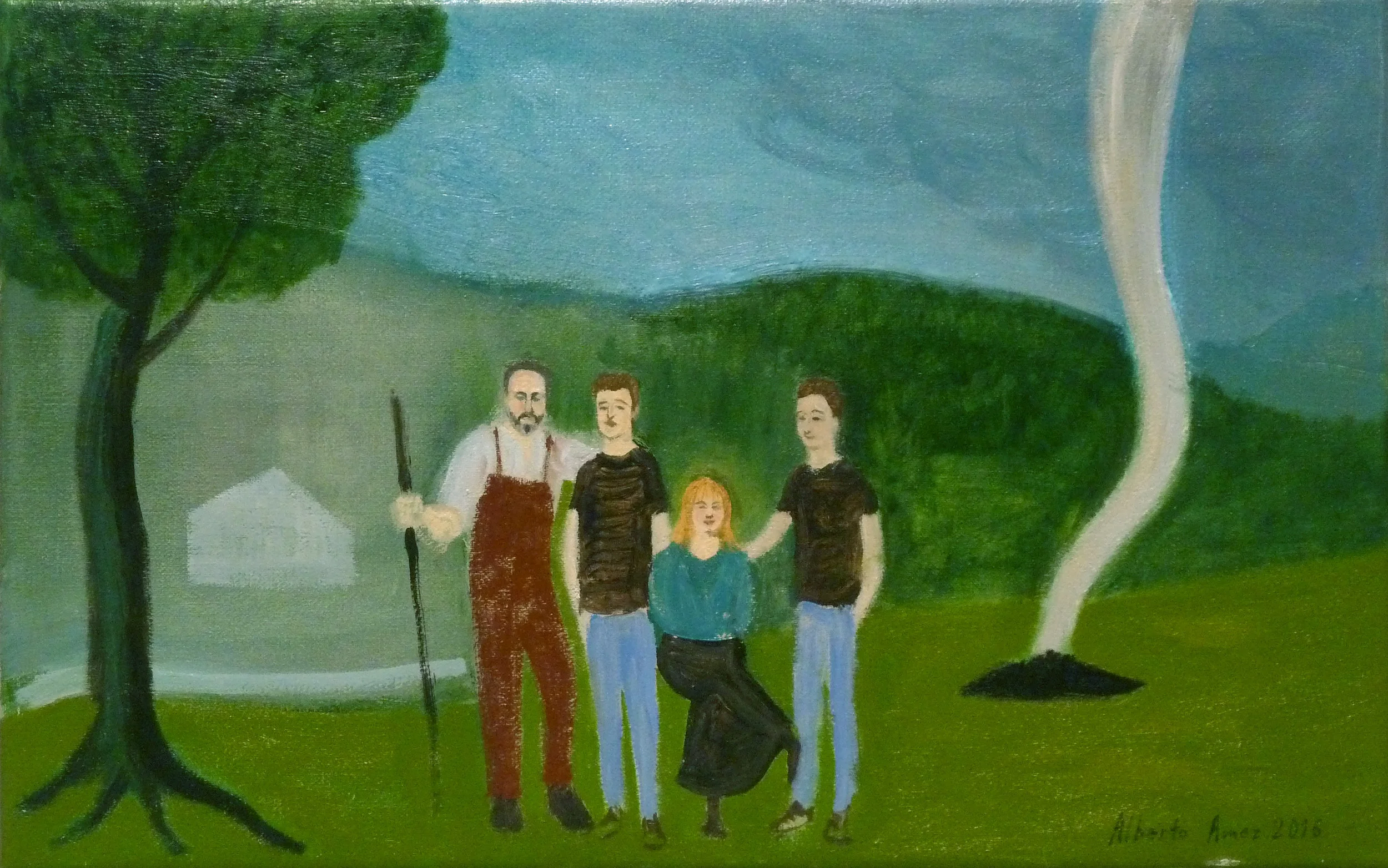 Jose and Mónica con sus hijos Nico y Pablo