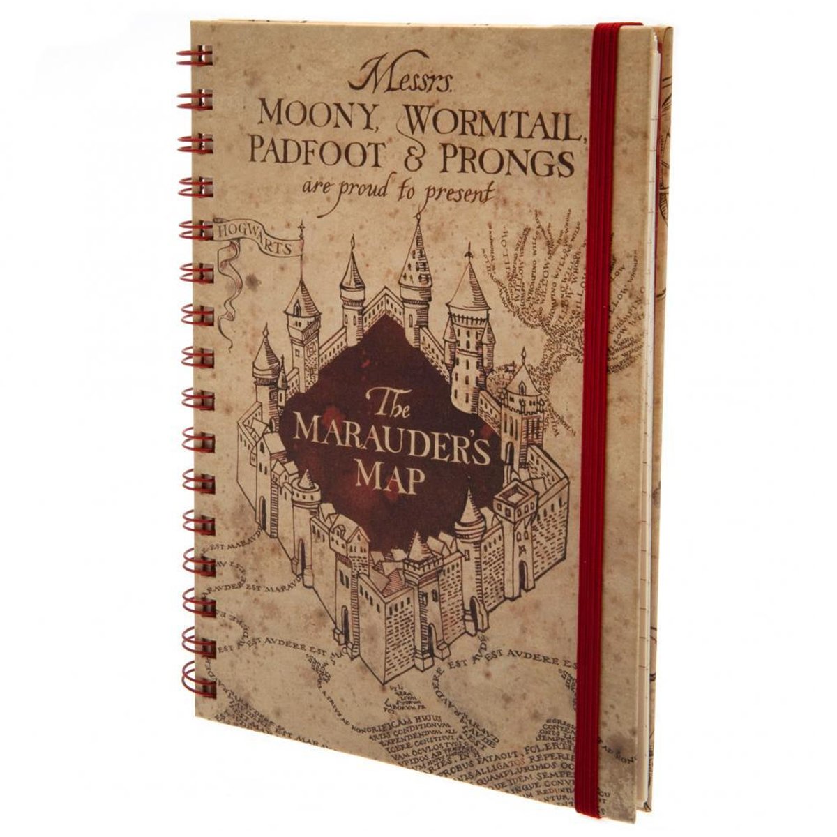 The Marauders Map A5 Wiro Notebook Harry Potter 