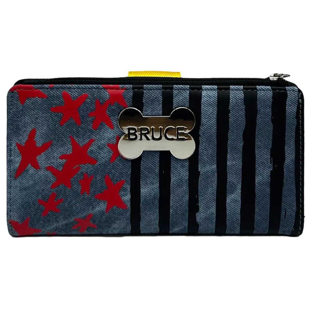 Buckle-Down Women's Zip Around Wallet - Vegan Leather With Birds Of Prey Design, 7.5x4.5 Inches, Detachable Wristlet - Holds Phone, Cards, Cash (DC Comics Licensed)