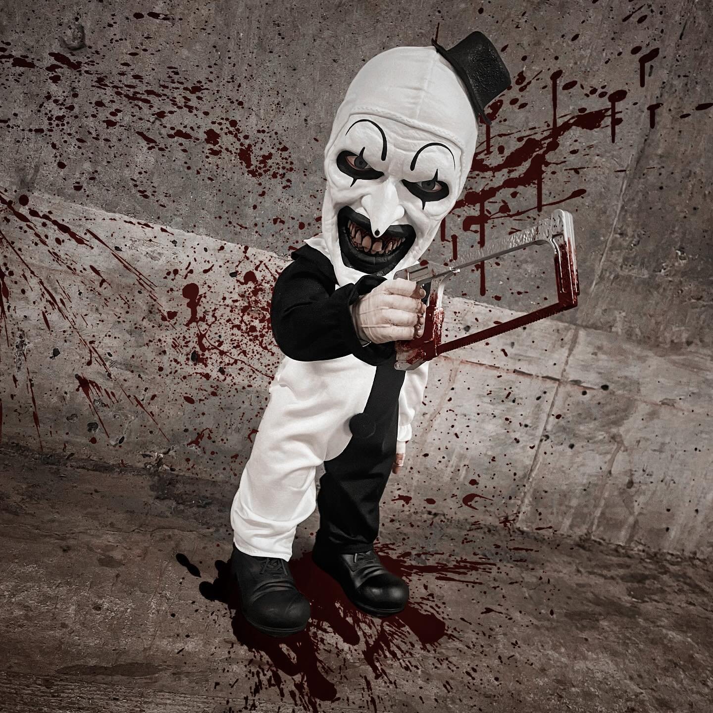 New Mezco and Living Dead Dolls in store now.

The Terrifier stands at approximately 15&rdquo; tall, features 11 points of articulation, has two sounds, and includes bloody saw accessory.

Wednesday stands at approximately 10&rdquo; tall and features