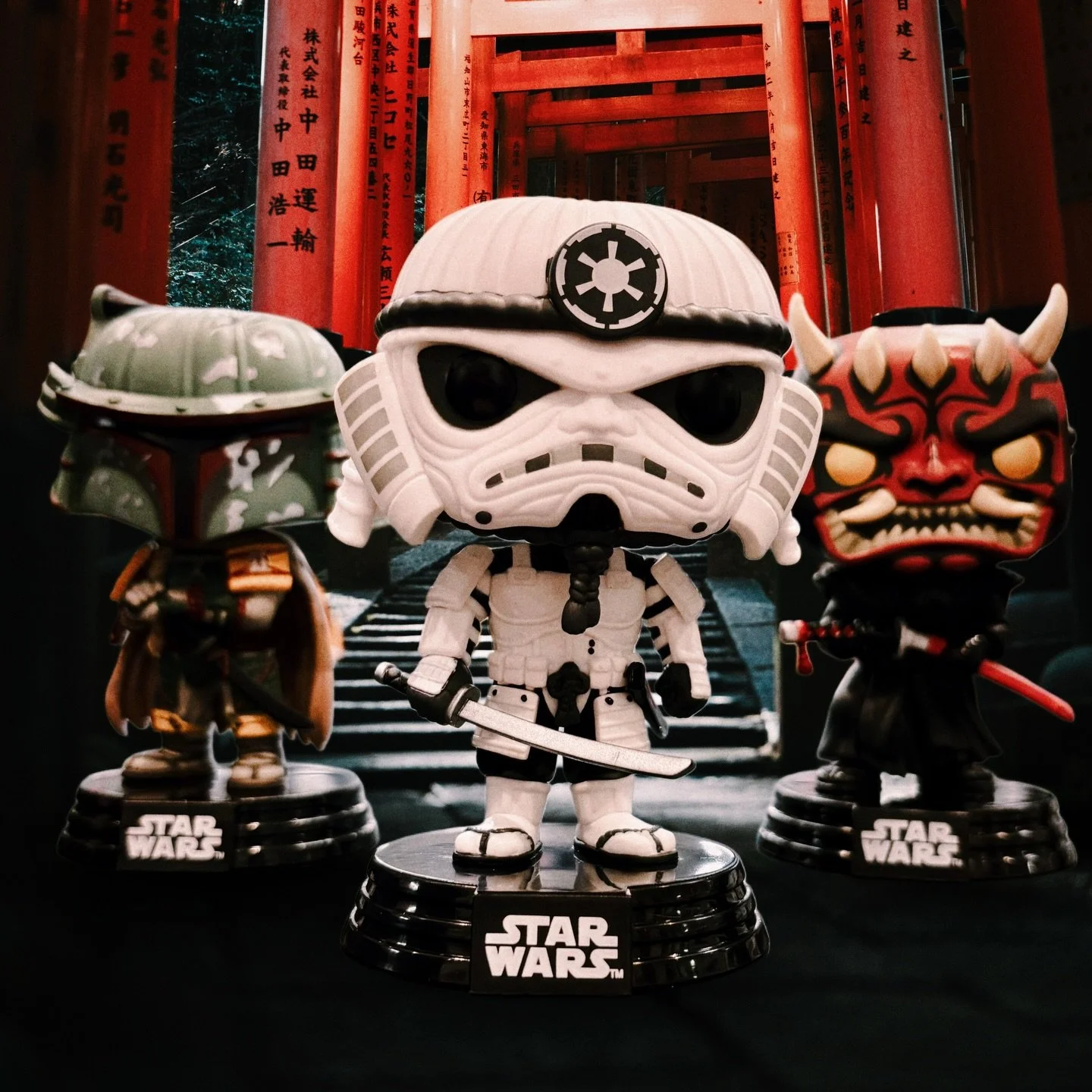 Do not fear the Force.

Star Wars Samurai Funko Pops available in store now.

#starwars #bobafett #darthmaul #stormtrooper #funkopopvinyl