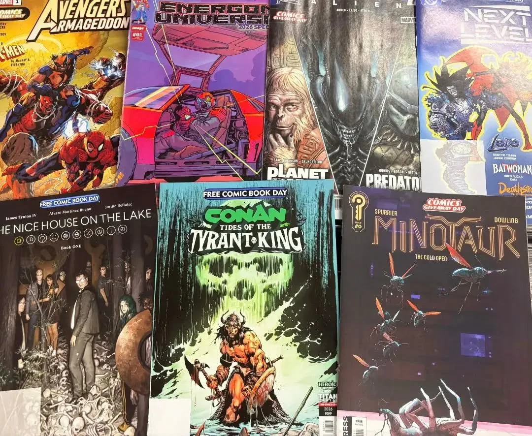 We don't sell comic books here at TVM Norwich. 
But our good friends over at @abstract_sprocket do.
Go check out what they're doing today for #freecomicbookday, and every other day of the year, for all your comic book needs.