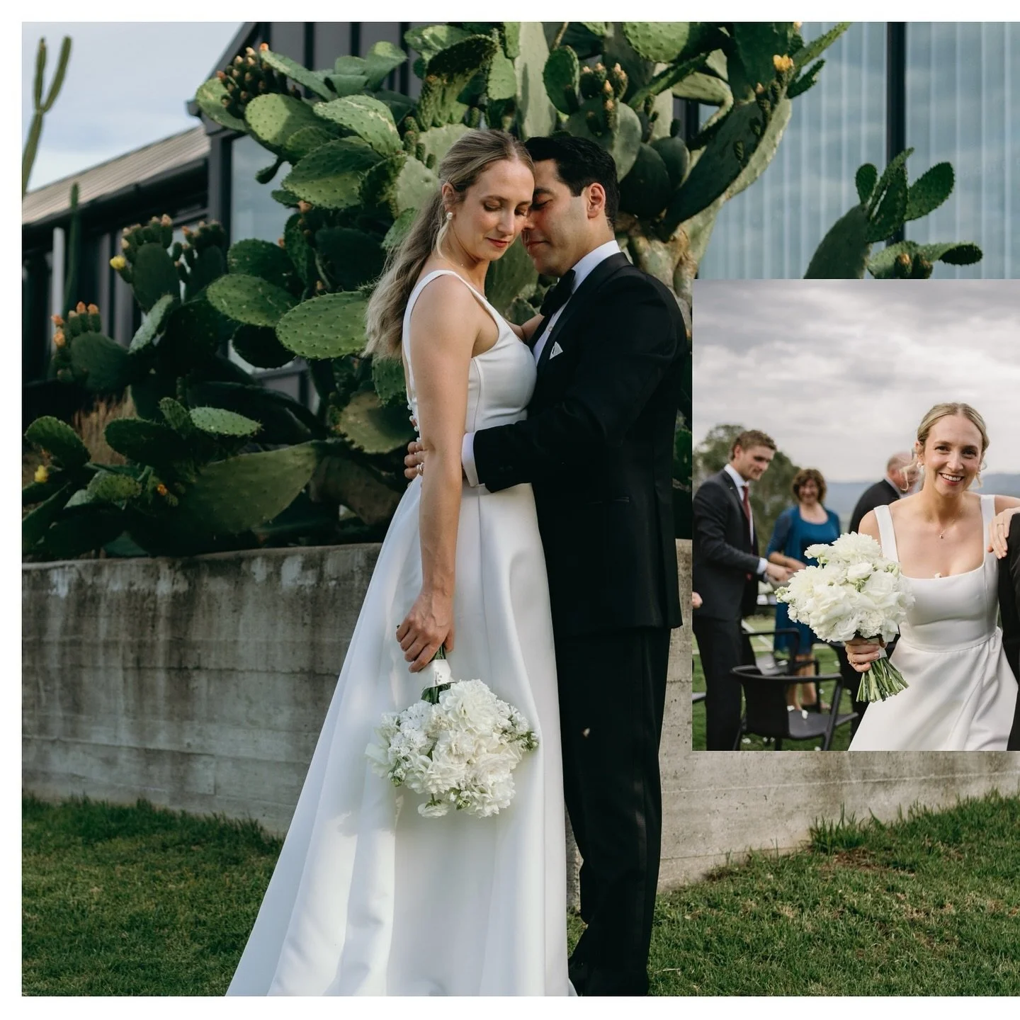 Simple elegant black tie at country stay @pashanddash