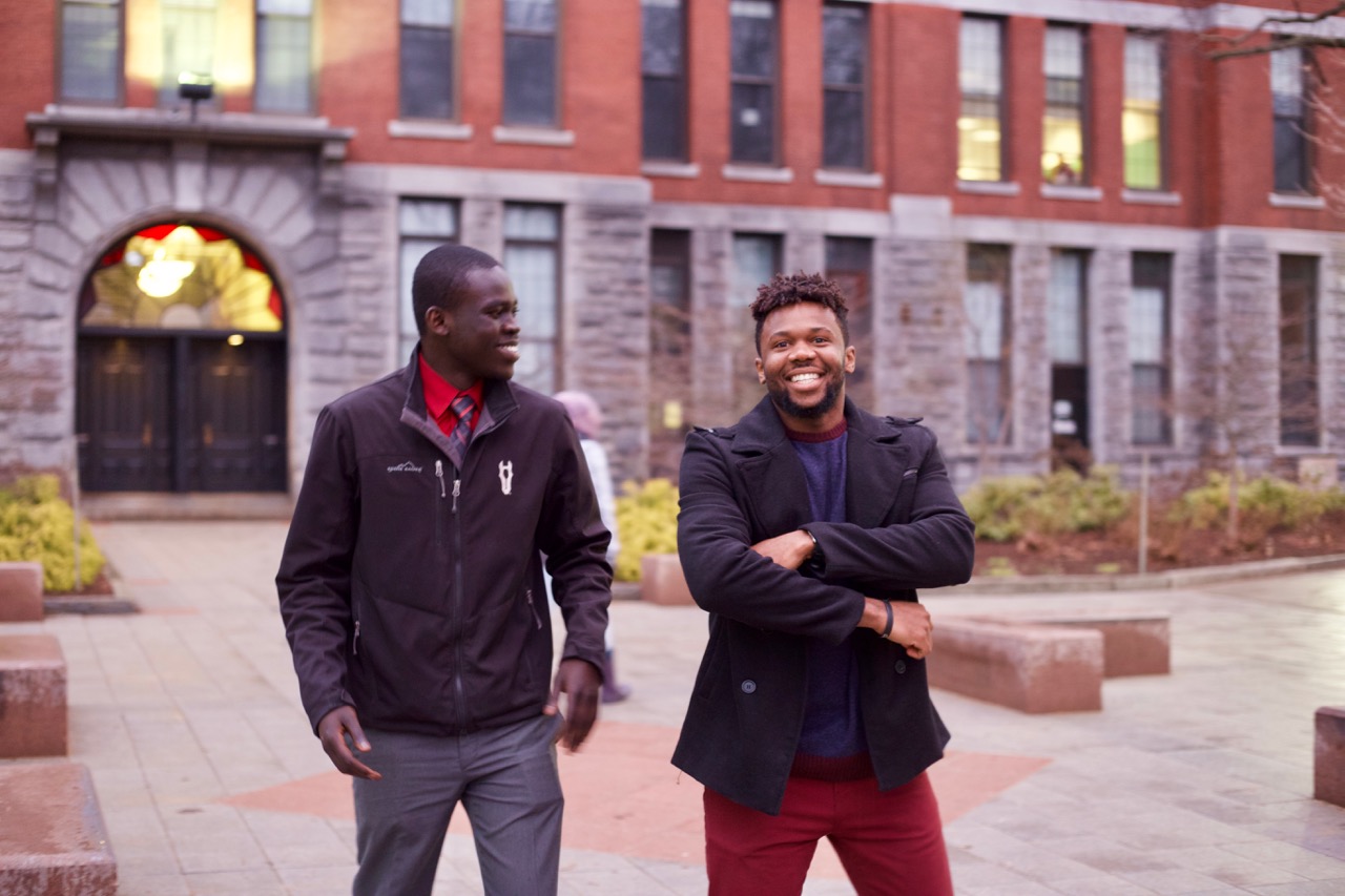 Deo and his childhood friend Komot Gabriel 