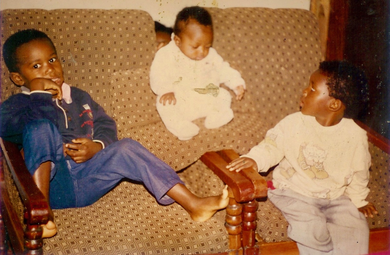 Deo and his brother in the Congo