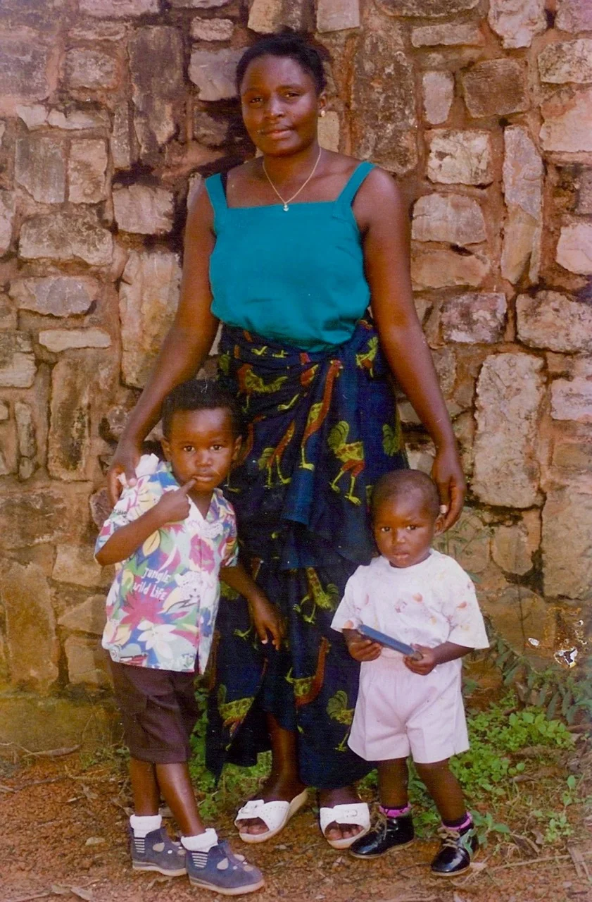 Deo, his brother Vinny and mother Bernadette 