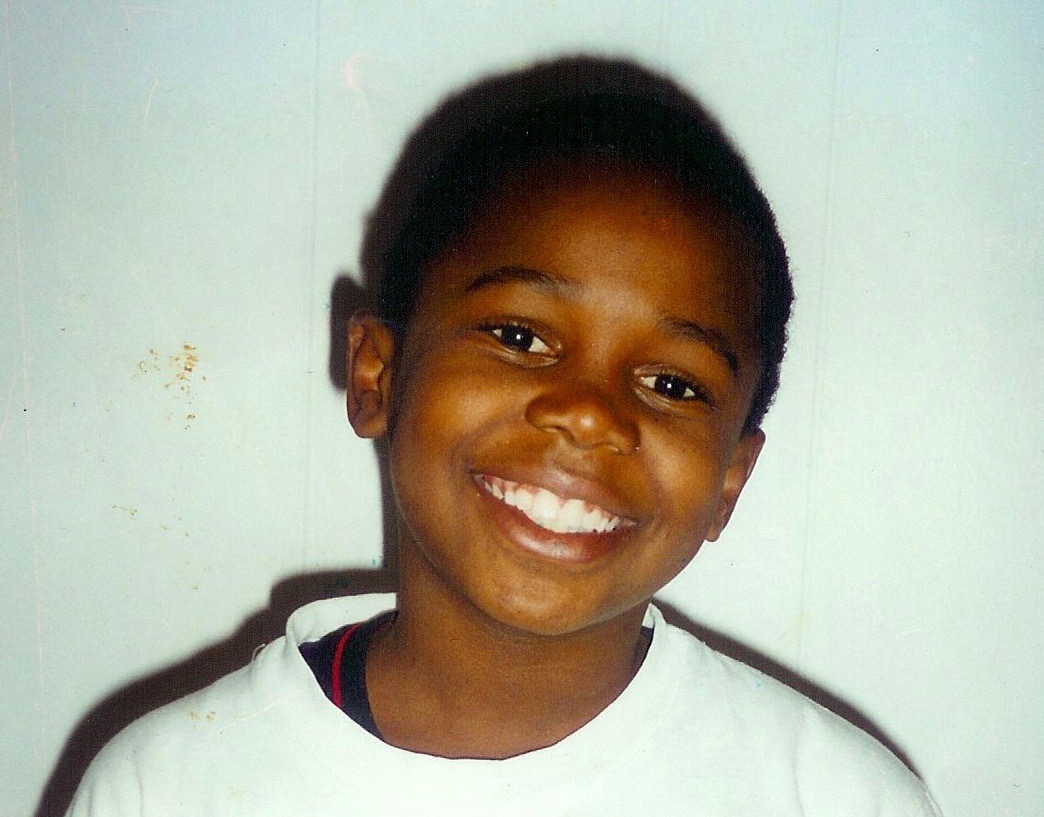 Elementary School photo, this picture was taken a few weeks after Deo started school in the US.