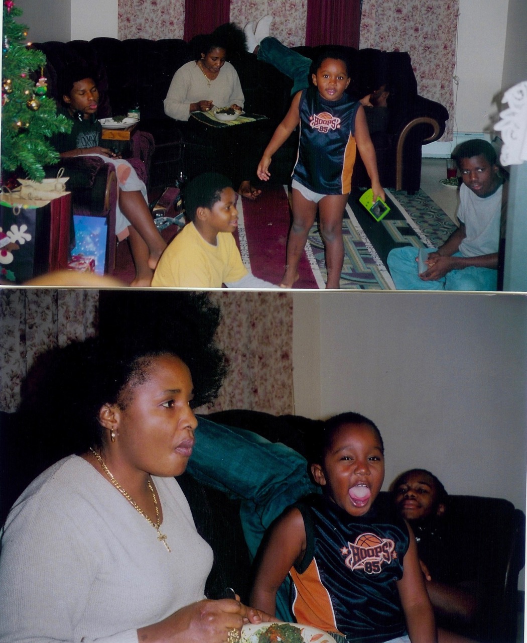 Mwano family time, Deo hanging out with his mother and his brothers