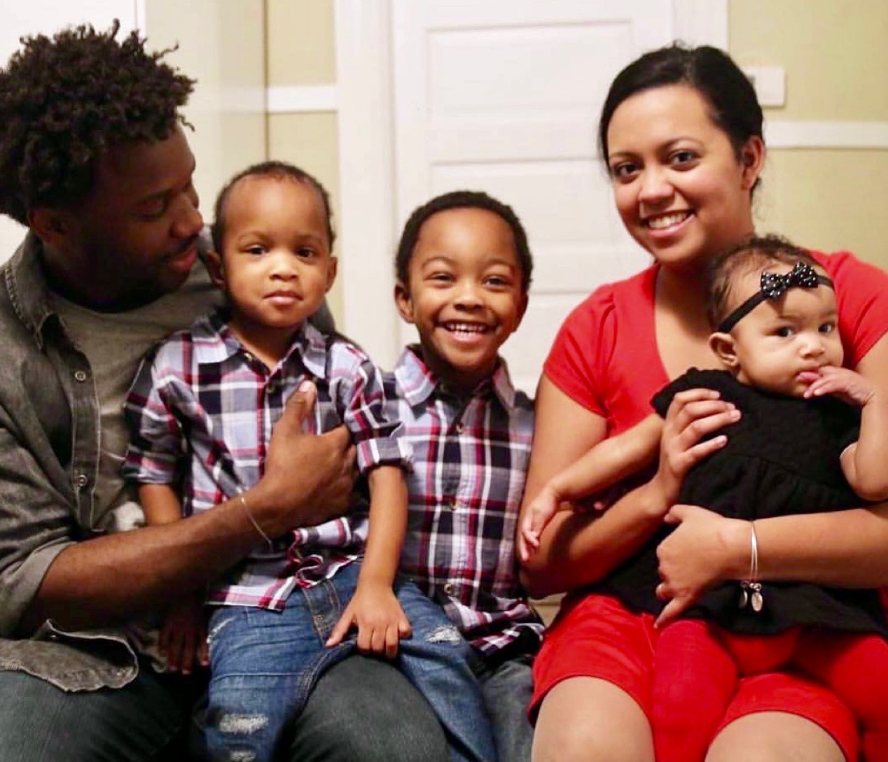 Deo, his wife and children