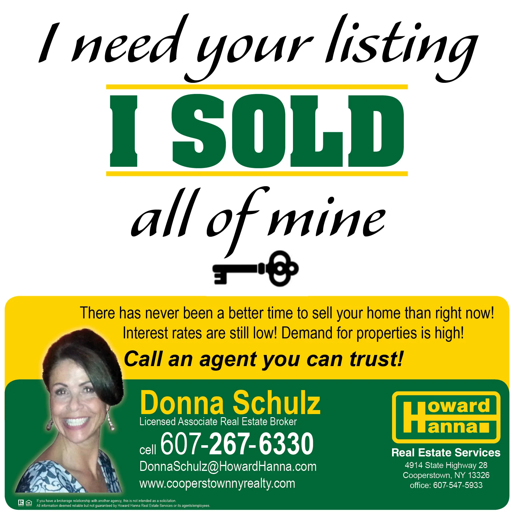 Donna Schulz can help you find the perfect home! Call her today!