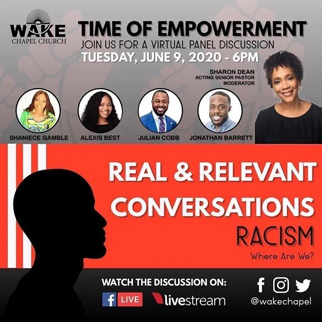 Tune In!
_
#wakechapelchurch #hope #healing #help #talk #conversation #blacklivesmatter #dontbesilent